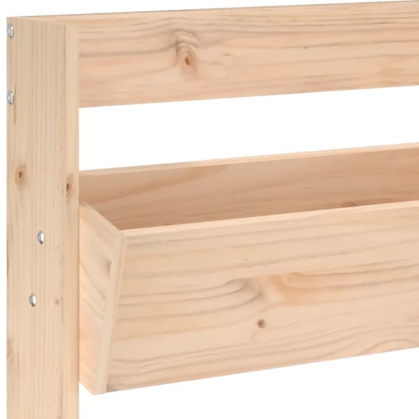 The Living Store plantevæg 60x18,5x110 cm 3 niveauer massivt fyrretræ -  Plantekrukker
