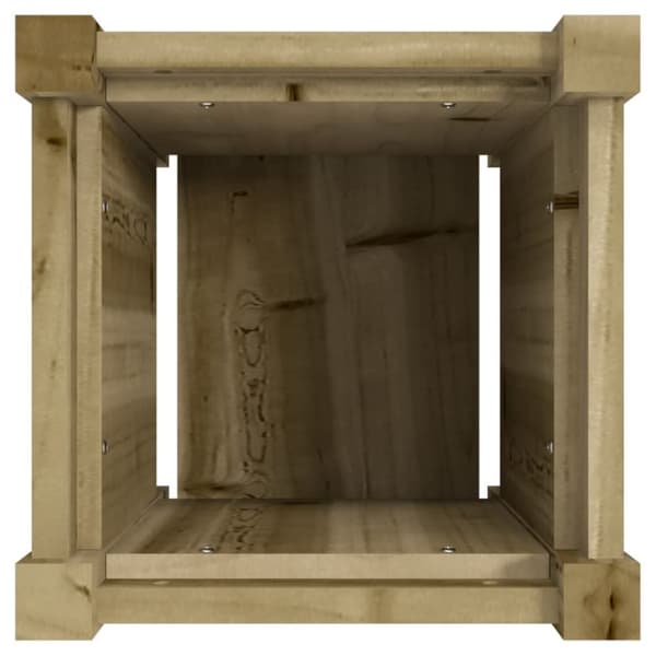 The Living Store plantekasse 31x31x31 cm imprægneret fyrretræ -  Plantekrukker