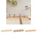 Miniatyrbillede 1 af 10: The Living Store højbed med stakitdesign 200x30x30 cm massivt fyrretræ -  Plantekrukker