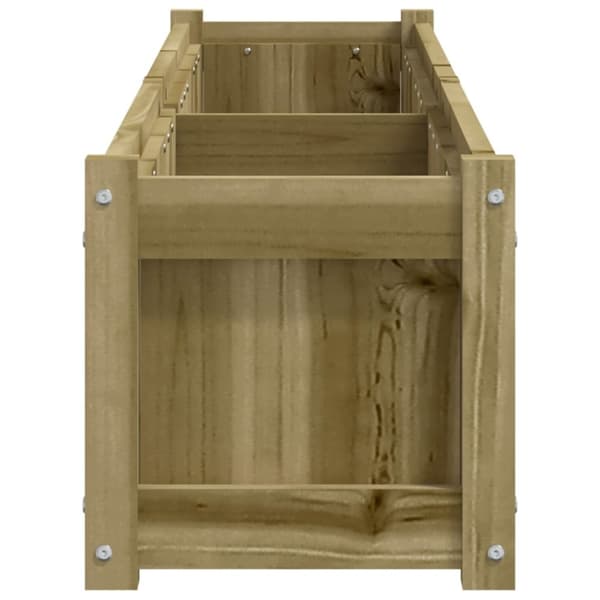 The Living Store plantekasser 2 stk. imprægneret fyrretræ -  Plantekrukker