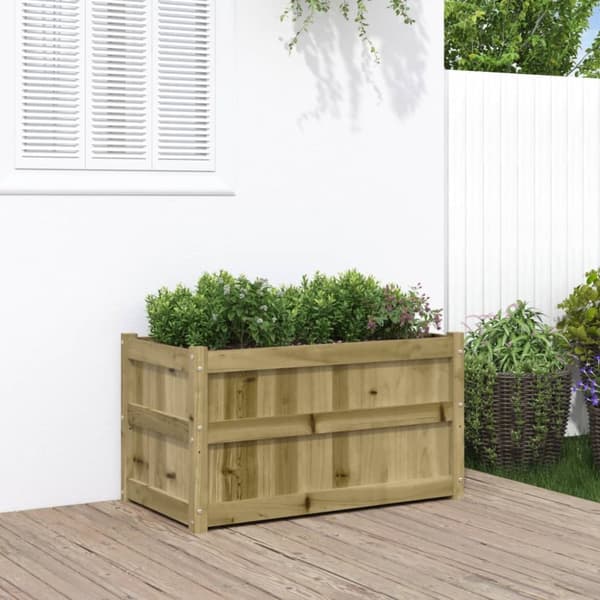 The Living Store Odlingslåda 90x50x50 cm impregnerat furu -  Krukor & odlingslådor