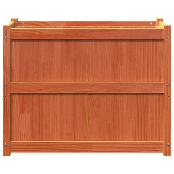 The Living Store plantekasse 90x50x70 cm massivt fyrretræ gyldenbrun - Plantekrukker