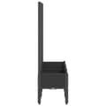 Miniatyrbillede 5 af 9: The Living Store plantekasse med espalier 120x40x142 cm PP sort -  Plantekrukker