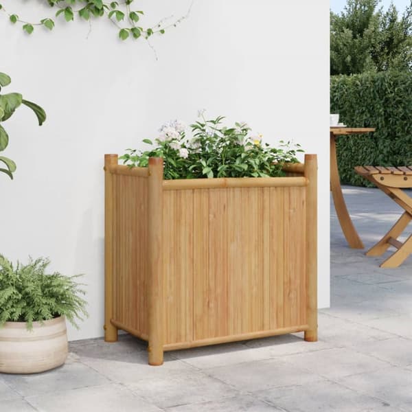 The Living Store plantekasse 50x30x50 cm bambus - Plantekrukker
