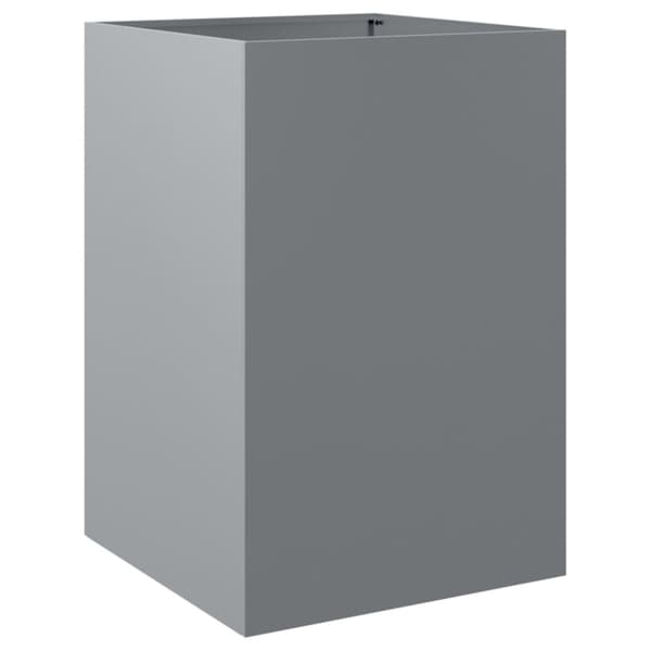 The Living Store Odlingslåda silver 52x48x75 cm galvaniserat stål - Krukor & odlingslådor