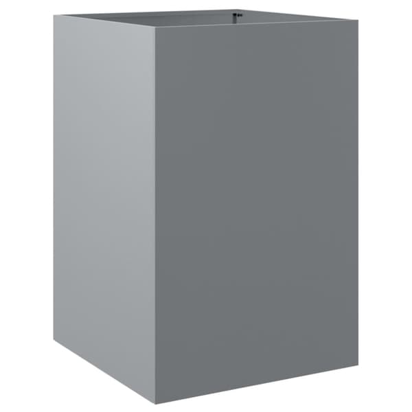 The Living Store Odlingslåda silver 52x48x75 cm galvaniserat stål - Krukor & odlingslådor