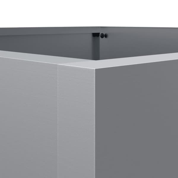 The Living Store Odlingslåda silver 52x48x75 cm galvaniserat stål - Krukor & odlingslådor