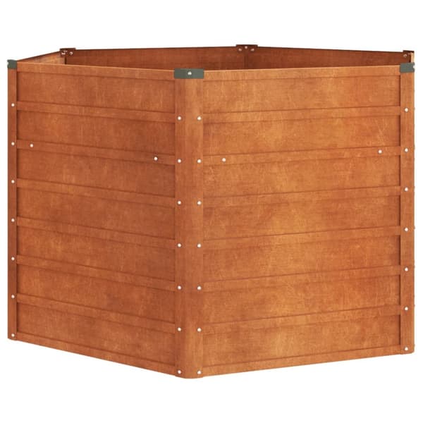 Plantekrukker - Living højbed 129x129x77 cm cortenstål rustfarvet