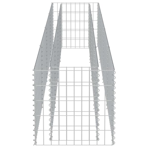 Plantekrukker - Living gabion-højbed 360x50x50 cm galvaniseret stål