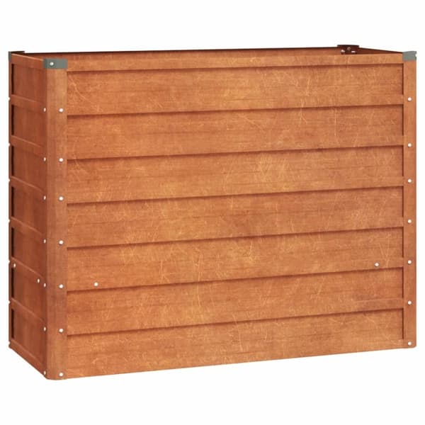 Kukkaruukut & istutuslaatikot - Living Korotettu kukkalaatikko ruoste 100x40x77 cm Corten teräs