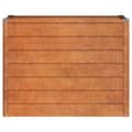 Pikkukuva 5 / 9: Kukkaruukut & istutuslaatikot - Living Korotettu kukkalaatikko ruoste 100x40x77 cm Corten teräs