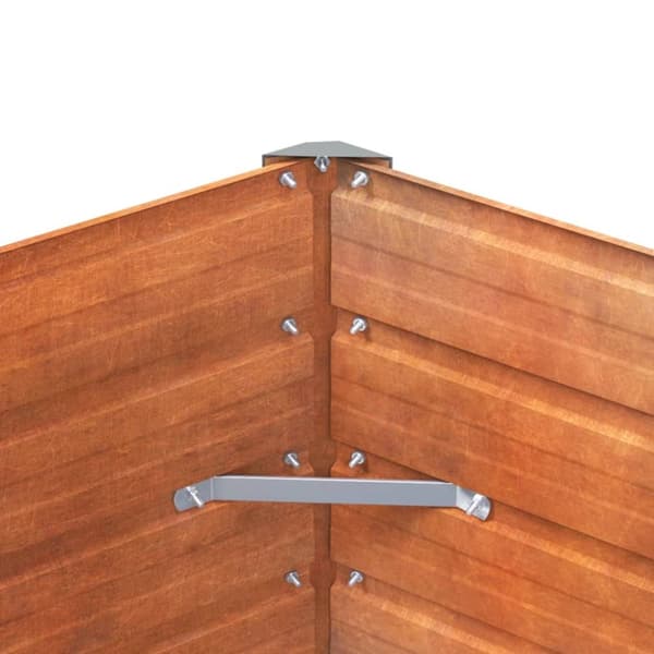 Kukkaruukut & istutuslaatikot - Living Korotettu kukkalaatikko ruoste 100x40x77 cm Corten teräs