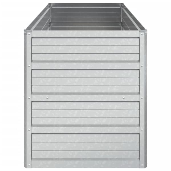 Krukor & odlingslådor - Living Odlingslåda upphöjd galvaniserat stål 100x40x45 cm silver