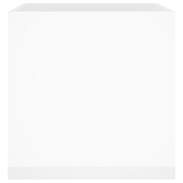 Krukor & odlingslådor - Living Odlingslåda vit högglans 40x40x40 cm konstruerat trä