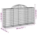 Miniatyrbillede 6 af 6: Plantekrukker - Living buet gabionkurv 200x30x100/120 cm galvaniseret jern
