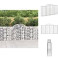 Miniatyrbillede 1 af 6: Plantekrukker - Living buet gabionkurv 200x30x100/120 cm galvaniseret jern