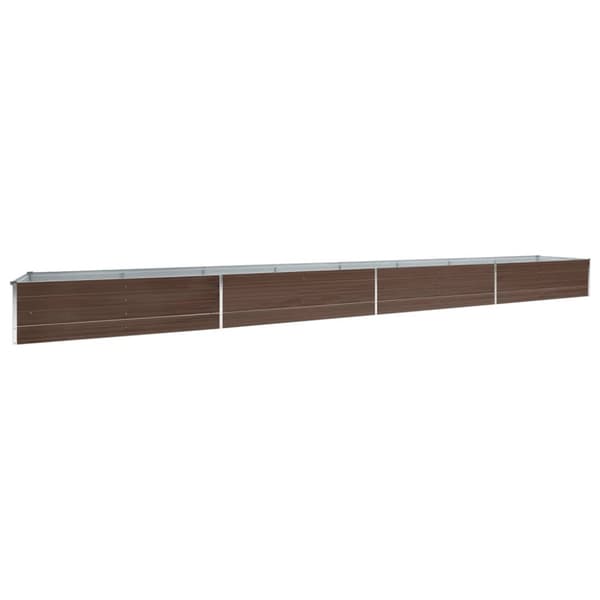 Plantekrukker - Living plantekasse 600x80x45 cm galvaniseret stål brun