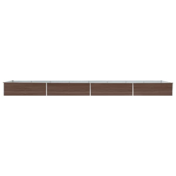 Plantekrukker - Living plantekasse 600x80x45 cm galvaniseret stål brun