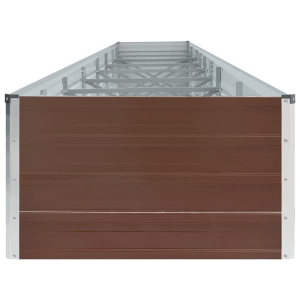 Plantekrukker - Living plantekasse 600x80x45 cm galvaniseret stål brun