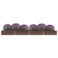 Miniatyrbillede 2 af 7: Plantekrukker - Living plantekasse 600x80x45 cm galvaniseret stål brun