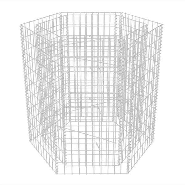 Krukor & odlingslådor - Living Hexagonal planteringsgabion upphöjd 100x90x100 cm