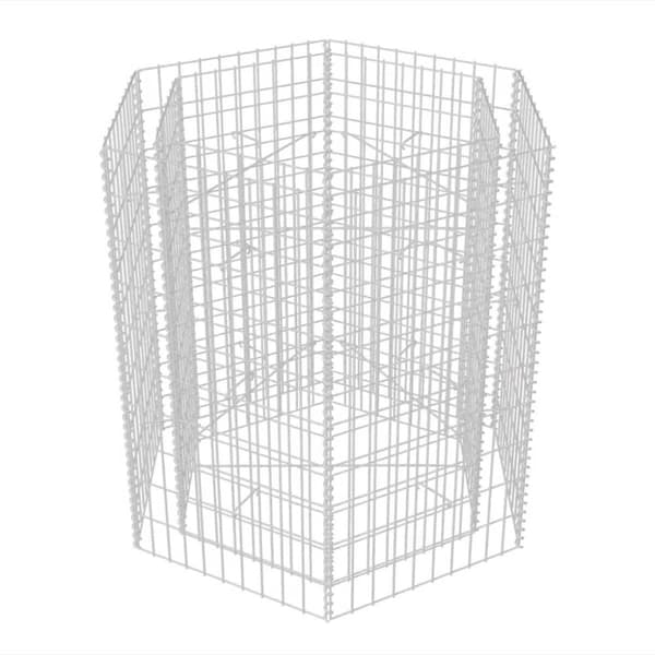 Krukor & odlingslådor - Living Hexagonal planteringsgabion upphöjd 100x90x100 cm