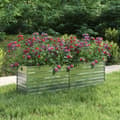 Miniatyrbillede 2 af 8: Plantekrukker - Living højbed 160x40x45 cm galvaniseret stål sølvfarvet