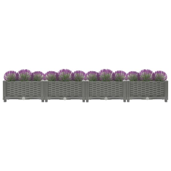 Plantekrukker - Living højbed 160x40x23 cm polypropylen