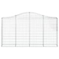 Miniatyrbillede 5 af 7: Plantekrukker - Living buede gabionkurve 3 stk. 200x30x100/120 cm galvaniseret jern