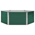 Miniatyrbillede 3 af 7: Plantekrukker - Living højbed 129x129x46 galvaniseret stål grøn