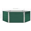 Miniatyrbillede 7 af 7: Plantekrukker - Living højbed 129x129x46 galvaniseret stål grøn