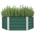 Miniatyrbillede 2 af 7: Plantekrukker - Living højbed 129x129x46 galvaniseret stål grøn