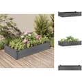 Miniatyrbillede 1 af 9: Plantekrukker - Living højbed med foring 120x60x25 cm massivt fyrretræ grå