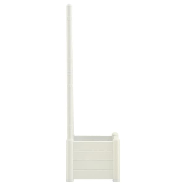 Plantekrukker - Living plantekasse med espalier 43x43x142 cm PP hvid