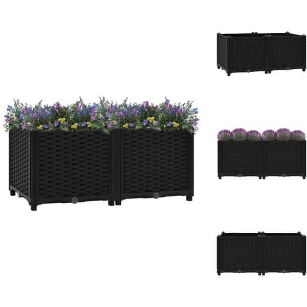 Plantekrukker - Living højbed 80x40x38 cm polypropylen