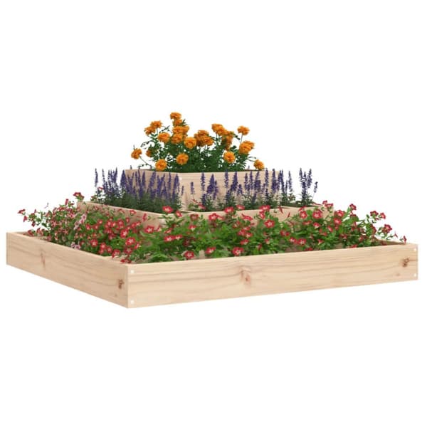 Krukor & odlingslådor - Living Odlingslåda 80x80x27 cm massiv furu
