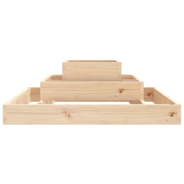 Krukor & odlingslådor - Living Odlingslåda 80x80x27 cm massiv furu
