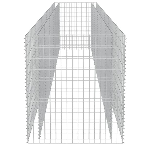 Krukor & odlingslådor - Living Planteringsgabion upphöjd galvaniserat stål 540x90x100 cm