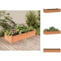 Miniatyrbillede 1 af 9: Plantekrukker - Living højbed med foring 120x45x25 cm massivt fyrretræ brun