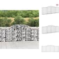 Miniatyrbillede 1 af 7: Plantekrukker - Living buede gabionkurve 2 stk. 300x50x100/120 cm galvaniseret jern