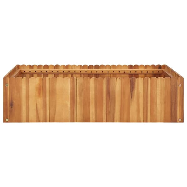 Krukor & odlingslådor - Living Odlingslåda upphöjd 100x100x25 cm massivt akaciaträ