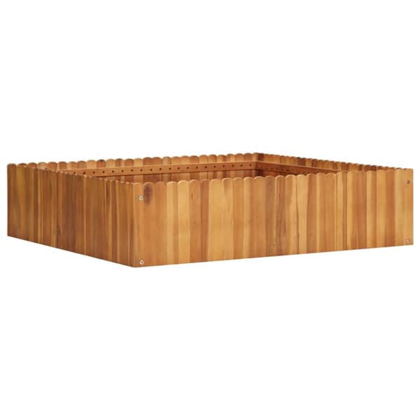 Krukor & odlingslådor - Living Odlingslåda upphöjd 100x100x25 cm massivt akaciaträ