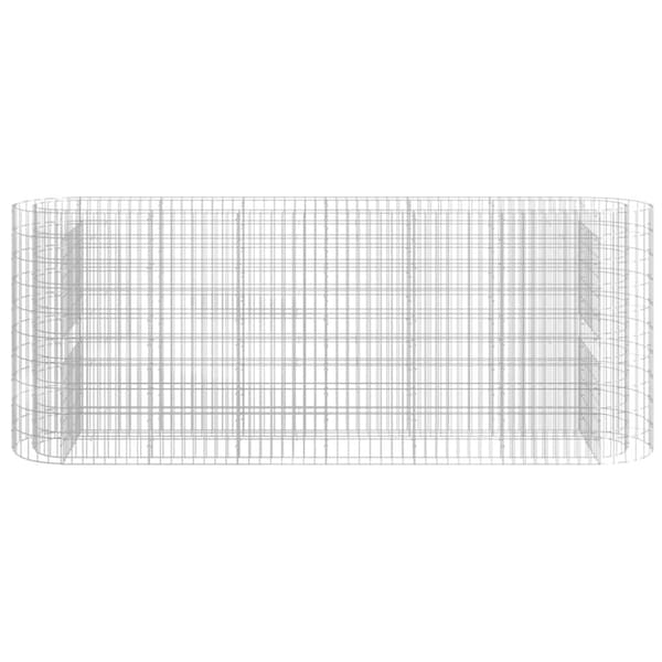 Plantekrukker - Living gabion-højbed 260x50x100 cm galvaniseret jern
