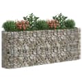 Miniatyrbillede 8 af 9: Plantekrukker - Living gabion-højbed 260x50x100 cm galvaniseret jern