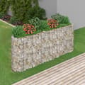 Miniatyrbillede 2 af 9: Plantekrukker - Living gabion-højbed 260x50x100 cm galvaniseret jern
