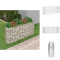 Miniatyrbillede 1 af 9: Plantekrukker - Living gabion-højbed 260x50x100 cm galvaniseret jern