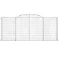 Miniatyrbillede 4 af 6: Plantekrukker - Living buet gabionkurv 300x50x120/140 cm galvaniseret jern