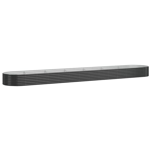 Krukor & odlingslådor - Living Odlingslåda pulverlackerat stål 544x100x36 cm antracit