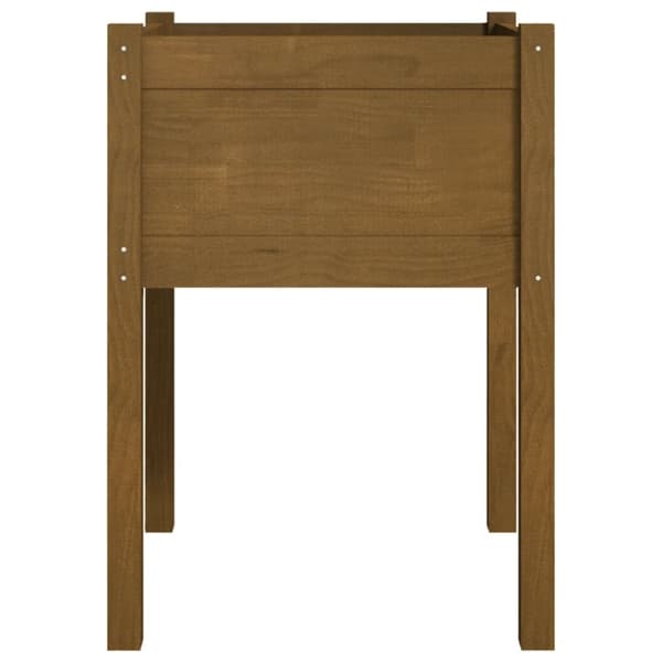 Krukor & odlingslådor - Living Odlingslåda 2 st honungsbrun 50x50x70 cm massiv furu
