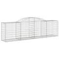 Miniatyrbillede 4 af 7: Plantekrukker - Living buede gabionkurve 3 stk. 300x50x80/100 cm galvaniseret jern